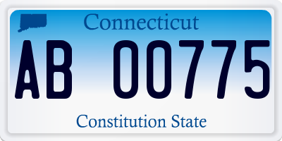 CT license plate AB00775