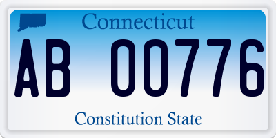 CT license plate AB00776