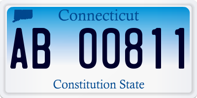 CT license plate AB00811