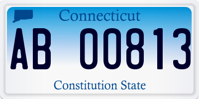 CT license plate AB00813