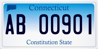 CT license plate AB00901