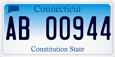 CT license plate AB00944