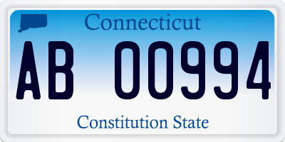 CT license plate AB00994