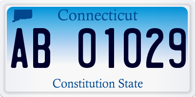 CT license plate AB01029