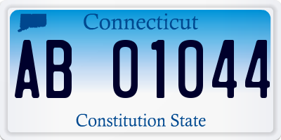 CT license plate AB01044