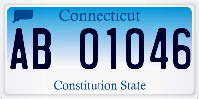 CT license plate AB01046