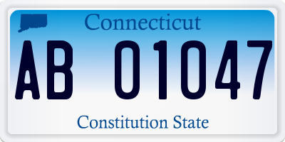 CT license plate AB01047