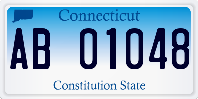 CT license plate AB01048