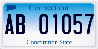 CT license plate AB01057