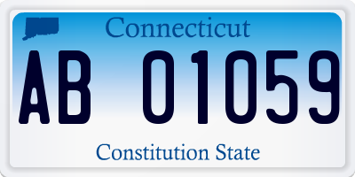 CT license plate AB01059