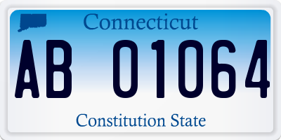 CT license plate AB01064