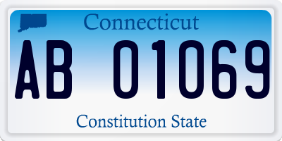 CT license plate AB01069