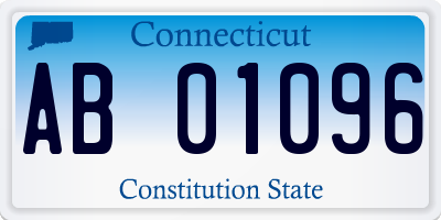 CT license plate AB01096