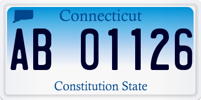 CT license plate AB01126