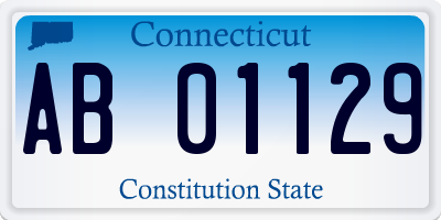 CT license plate AB01129