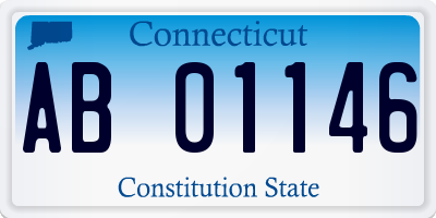 CT license plate AB01146