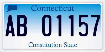 CT license plate AB01157