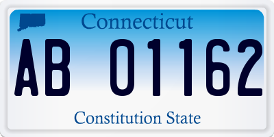 CT license plate AB01162