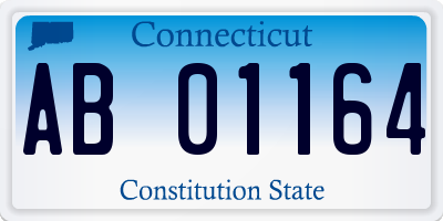 CT license plate AB01164