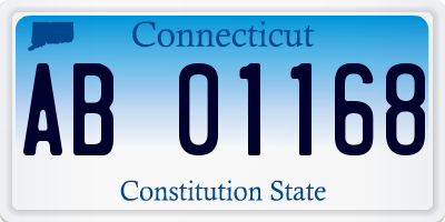 CT license plate AB01168