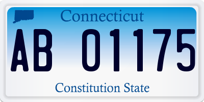 CT license plate AB01175