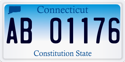CT license plate AB01176