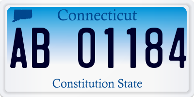 CT license plate AB01184