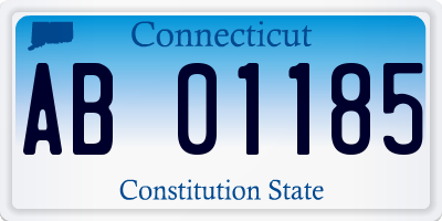 CT license plate AB01185