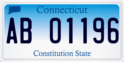 CT license plate AB01196