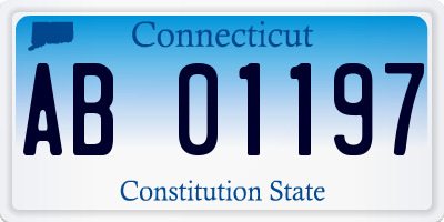 CT license plate AB01197