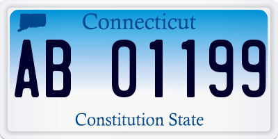 CT license plate AB01199