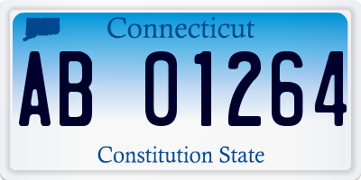 CT license plate AB01264