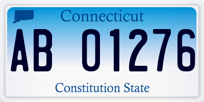 CT license plate AB01276