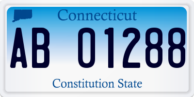CT license plate AB01288
