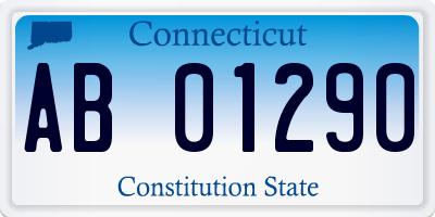 CT license plate AB01290