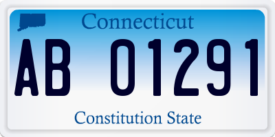 CT license plate AB01291