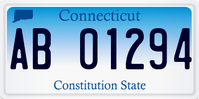CT license plate AB01294