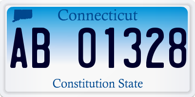 CT license plate AB01328