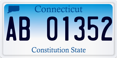 CT license plate AB01352