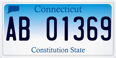 CT license plate AB01369