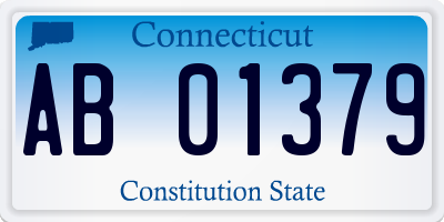 CT license plate AB01379