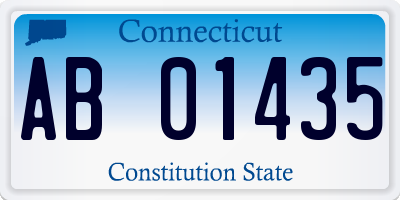 CT license plate AB01435