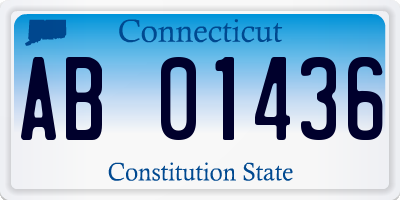 CT license plate AB01436