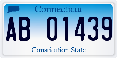 CT license plate AB01439