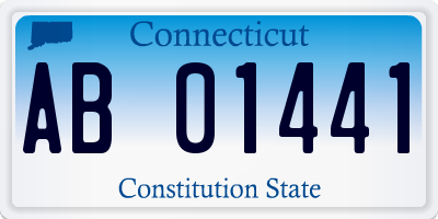 CT license plate AB01441