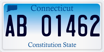 CT license plate AB01462