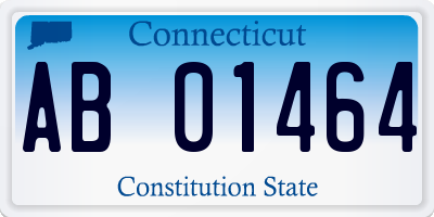 CT license plate AB01464