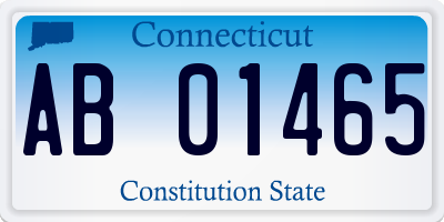 CT license plate AB01465