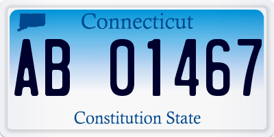 CT license plate AB01467
