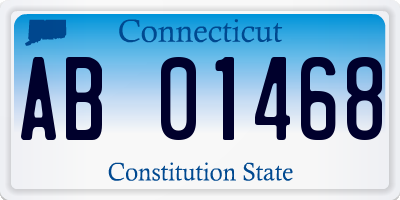 CT license plate AB01468